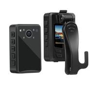 QZCX Bodycam, A23 Telecamera 128G HD1080P Indossabile Body Cam Guard Mini Comcorders Visione notturna DVR Registratore(Only Camera)