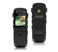 QZCX Bodycam, A31 Telecamera montata sul corpo HD 1080P Type-C 1500mAh Batteria a lunga durata DV sportivo da vicino for animali domestici sportivi che camminano(With 32GB TF Card)