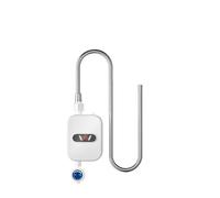 QZCX Scaldabagno Elettrico, Scaldabagno Istantaneo in Acciaio Inossidabile 304 Che Spruzza Scaldacqua con Spegnimento Automatico Che Spruzza Digitale LCD Impermeabile,per Cucina, Bagno, Lavaggio