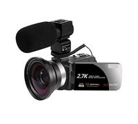 QZCX Videocamera Digitale, 2.7K Video Camera Camcorder Webcam 3.0 Inch IPS HD Touch screen FHD Camera Support Remote Control Original Camera(Standard,Option C)