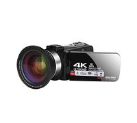 QZCX Videocamera Digitale, 4K Ultra. HD Videocamera videocamera for vlogging videocamera Wifi Light incorporato 4 8MP 3.0 Telecamere digitali 16x pollici(32G SD card,Pink)