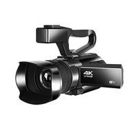 QZCX Videocamera Digitale, 4K Video Camera Camcorder 4 8MP For Vlog Recording Live Streaming 30X Digital Zoom Ir Night Touch Screen Camera Recorder With Microphone(16GB SD Card)