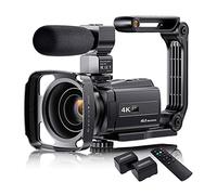 QZCX Videocamera Digitale, 4K Video Camera Camcorder With Microphone 4 8MP. Vlogging Camera 16X Zoom 3.0inch Touch Screen Ir Night Vision Wi-Fi Vlog Cameras Web