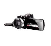 QZCX Videocamera Digitale, Videocamera for videocamera da 2,7K for videocamera digitale 16x zoom digitale 3,0 pollici tocco Lcd. Videocamera a schermo con wifi(16GB SD Card,Standard)