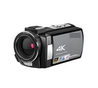 QZCX Videocamera Digitale, Videocamera Videocamera 4K Professional for Blogger, AE8 IR. Visione notturna Wifi Vlogging Camera piena HD. Fotocamere digitali con microfono(Standard)