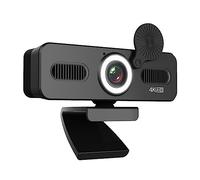 QZCX Webcam PC, Webcam 4k USB Webcam 1080P Web Camera con microfono Web Cam for PC Computer portatile Mini videocamera con copertura for webcam,per streaming live, videochiamate, conferenze(2K)