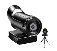 QZCX Webcam PC, Webcam Full HD 4K 2K 1080P Web Camera con microfono USB Web Cam for trasmissione in diretta PC Computer Video Mini videocamera 4K,per streaming live, videochiamate, conferenze(4K)