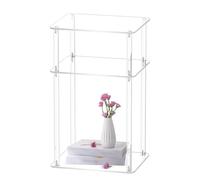 Qzdtue Acrylic Bedside Table, Skinny Nightstand for Small Spaces, Clear Acrylic End Board, Modern Home Decor Accent Table, 23.6x13.8x11inch for Living Room for Bedroom