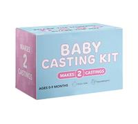 Qzdtue Baby Memory Mold Kit, Hand and Foot Casting Kit, Milestone Keepsake Clay Set, 8,27 x 4,33 x 5,51 Inches No Toxic Stampint Kit, Easy Molding Kit for Parents, Newborns, Family