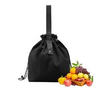 Qzdtue Borsa per pranzo, Insulated Food Tote, Canvas Meal Carrier, 12,8 x 4,72 x 11,81 pollici, design a mano con tasche frontali, Reusable Storage for Students Teachers Kids Women Men School Work Use