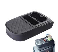 Qzdtue Car Center Console Cover, Arm Rest Box for Console, Waterproof Car Interior Cover, Car Console Storage Box, Console Cover with Cup Holder 13.78x8.27 Inches for Most Car Modes [video game]