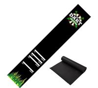 Qzdtue Carpet Anti Skid Darts, Cushion Game Floor Runner, Throw Line with Distance Marks, Cofortable Play Mat Set, Dart Pad with Modern Pattern, Accessory for Indoor Area