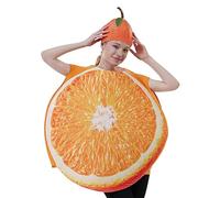 Qzdtue Cosplay Costumes Adults, Comfortable Orange Dress-Up Outfit Kit, Party Clothes Halloween, 74cm, Christmas, Stage Events, and Family Gatherings Costume Set Enhances Fun