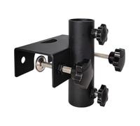 Qzdtue Deck Umbrella Mount, Adjustable Heavy-Duty Parasol Bracket, Clamp Design, 17x15x12cm Portable Holder for Beach, Garden, Balcony, Pool, Picnic, Yard, And Dock Use Consistent Shade
