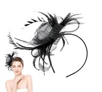 Qzdtue Fascinator for Women, Mesh Headpiece Hat, Elegant Hair Clip Accessory, Lightweight Decorative Veil Design, for Weddings Parties Afternoon Tea Festival Costume Use, Varied Choices