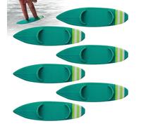 Qzdtue Finger Surfboard, Mini Toy Set, Car Ride Accessory, 6 Piece Collectible Design, 4.72x1.34x0.55 Inches, Fun for Kids, Teens, Desks, Beach Decor, or Party Favor Displays