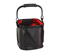 Qzdtue Fishing Bucket, Wider Handle Foldable Fishing Organizer 26 x 26 x 24 cm, Multi-Functional Tackle Storage Bag, Transport Box for Kayaks, Camping, Beach, Boat Use, Nero , Se référer au descriptif
