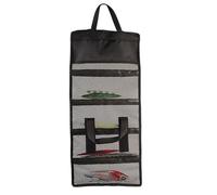 Qzdtue Fishing Lure Storage Bag, Small Waterproof Tackle Pouch, Large Capacity Organizer, 63x29cm, Five Grid Layered Folding Design, Ideal for Spinnerbait Container, Lakes