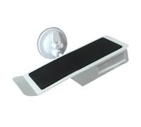 Qzdtue Floating Shoe Display Shelf, Suction Cup Boots Stand, Space-Saving Shoe Storage, Easy to Install, 8.46x3.07 inches, Ideal for Shop Exhibitions, Bathroom, Household Collection