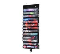 Qzdtue Game Mat Holder, Accessories Storage Organizer, Trasparente Slot Display, 23,43 x 15,55 x 0,79 pollici Space Saving Wall Mount, Family Game Room Door for Parties, Birthdays, Home Play Area