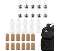 Qzdtue Ghost Keychain, Pendant Set, Cute Halloween Accessory , Fun Mini Toys for Backpacks, Bags, Party Favors, Ideal for School Events, Birthdays, or Holidays, Long Lasting Design