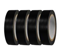 Qzdtue High Temp Electrical Tape Roll, Waterproof UV Resistant Wire Wrap Tape, 4 Piece PVC Insulation Set, Strong Adhesive Cable Protection Wrap, Industrial Grade Style Design, Indoor Outdoor Use