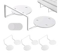 Qzdtue Mattress Slide Stopper, 4X Non-Slip Mattress Stoppers, Removable Brackets, White, Black, Metal Prevent Sliding for Home Use, No-Punch Fixer, Secure Bed Frame Suppor
