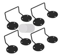 Qzdtue Mattress Slide Stopper, 4X Non-Slip Mattress Stoppers, Removable Brackets, White, Black, Metal Prevent Sliding for Home Use, No-Punch Fixer, Secure Bed Frame Suppor