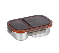 Qzdtue Meal Storage Box, Stainless Steel Food Container with Leak Proof Lid, 800ml Lunch Box with Multiple Sections, for Work School Outdoor Activities, for Travel Picnic Camping Daily Use