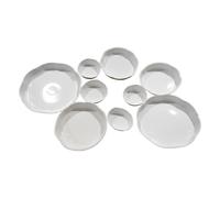 Qzdtue Nine-Grid Dessert Plate, Decorative Serving Tray Snacks & Appetizers, Multi-Compartment Charcuterie Tray Fruit, Nuts & Chips, Elegant Dining Plate for Entertaining, Ideal for Parties & Meals