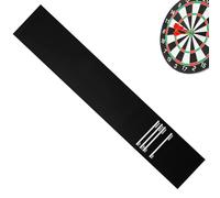 Qzdtue Non Slip Darts Mat, Shock Absorbing Dart Carpet Runner, 300 x 34 cm Floor Pad with Throw Guide, Protective Fiber Game, Target Play Mat with Printed Style, Practice Gear for Home Lounge