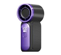 Qzdtue Portatile Handheld Fan, Personal Pocket Cooler, 100 Speed Wind Control, Digital Display Device, Lightweight Compact Design, for Girls, Boys, Travel, Concerto, 1.4x1.7x3.51 Inches