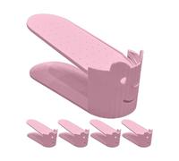 Qzdtue Shoe Stacker, Adjustable Boots Organizer Holder 24.5x9.5x9cm, Household Storage Organization, Space-Saving Shoe Storage Slots for High Heels, Sneakers, Easy to Use and Sturdy