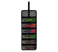 Qzdtue Tackle Bag, Fishing Lure Wrap, Roll Up Organizer, Waterproof Storage Pouch, 25,2 x 9,06 pollici, Foldable Travel Case, Kayak Anglers Gear Solution for Boat Trips and Outdoor Use
