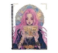 Qzdtue Tarot Guidebook, Beginner’s Learning Planner 2025, Informative Tarot Deck Companion, 21x28.5x3cm Novice-Friendly Birthday Gift Coffee Shop Readings, Parties