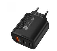 Qzdtue Testa USB a ricarica rapida - Testa caricatore telefono,Blocco di ricarica del telefono della testa del caricatore ignifugo QC3.0 2PD 40W Type-C per la protezione dal