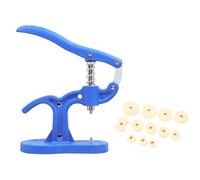 Qzdtue Watch Press Set, Professional Back Case Press Tool Kit, 12 pezzi Fitting Dies, Anti-Slip Metal Watch Repair Tool for Watch Case Back Installation and Removal,Metal Watch Repair Tool, beige, Se