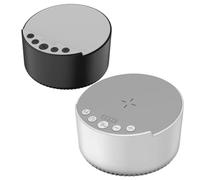 Qzdtue Wireless Charger Speaker, Sound Machine, 15w Fast Charging Pad, 2,25 pollici Ambient Sleep Audio, for Bedroom Nightstand, Office Desk, Beach Party, Travel Hotel Room, Study