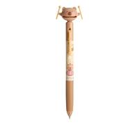 Qzdtue Writing Pens, Retractable Capybara Ink Pens, 0.5mm Quick Drying Tips, 6.3 Inches, Funny Desk Accessories, Ideal Stationery for Girls, Boys, Students, Kids, Women, Men, School