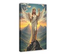 QZFNCOYU Poster della dea greca della vittoria su tela, decorazione per camera da letto, ufficio, stanza, regalo, 20 x 30 cm