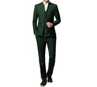 QZI Uomo Completo Colletto Monopetto Slim Fit Completo di 3 Pezzi