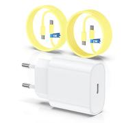 QZIIW Caricabatterie per iPhone 15 16, 20W Apple originale caricatore rapido con 60W 1M+2M cavo di ricarica rapida per iPhone 16/16 Pro/16 Max/16 Plus/i Phone 15/15 Pro/15 Max/15 Plus/iPad Pro/Air