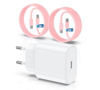 QZIIW Caricatore per iPhone 15/16, 20W caricabatteria rapido con 1M+2M cavo per iPhone 15 16/ Pro Max/Plus/iPad Pro/Air/Mini, originale USB C iPhone carica batteria con cavo di tipo C cavetto ricarica