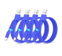 QZIIW Cavo per iPhone 15/16,USB A to USB C per cavo,4 pack 1M+2M cavo per iPhone 15/15 Pro Max/15 Plus/iPhone 16/Pro Max/Plus/iPad Pro/Air/Mini/samsung,compatibile con i cavi degli adattatori di bordo