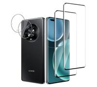 QZJinch 2+2 Pezzi Pellicola Vetro Temperato per Honor Magic 4 Pro,2 Pezzi Pellicola Protettiva e 2 Pezzi Pellicola Fotocamera,3D Copertura Totale,Ultra HD,Senza Bolle,Anti-Graffio,Durezza 9H