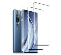 QZJinch 2+2 Pezzi Pellicola Vetro Temperato per Xiaomi Mi Note 10,2 Pezzi Pellicola Protettiva e 2 Pezzi Pellicola Fotocamera,3D Copertura Totale,Ultra HD,Senza Bolle,Anti-Graffio,Durezza 9H