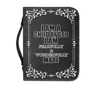 Qznuberone Custodia per il trasporto della Bibbia, multifunzionale, da donna, con manico, facile da riporre, leggera, grande, borsa tote per uomo, figlio di Dio