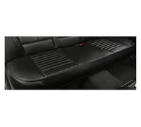 QZQXEMEDQ Set Coprisedili Auto Per Cuscini Protecto PU Leather Pad Mat Chair Cushion Car Seat Front Cover Supporto Traspirante(1 Rear Black)