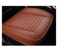 QZQXEMEDQ Set Coprisedili Auto Per Cuscini Protecto PU Leather Pad Mat Chair Cushion Car Seat Front Cover Supporto Traspirante(1 Front Orange)