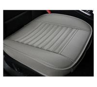 QZQXEMEDQ Set Coprisedili Auto Per Cuscini Protecto PU Leather Pad Mat Chair Cushion Car Seat Front Cover Supporto Traspirante(1 Front Gray)